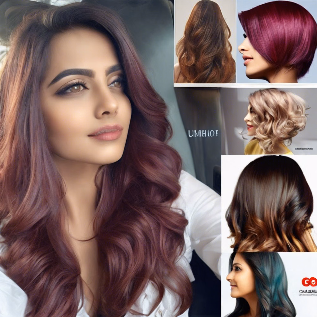 Assorted hair dye products